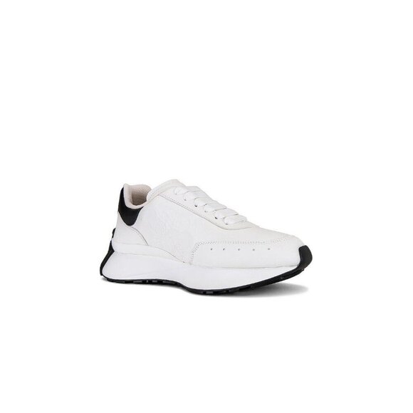 Alexander McQueen Sprint Runner Sneakers in White & Black 38 New with Box Womens - Picture 16 of 16